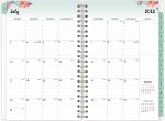 Blue Sky 2022-2023 Academic Year Weekly & Monthly Planner, 8.5" x 11", Frosted Flexible Cover, Wirebound, Laurel (131947-A23) - Image 3